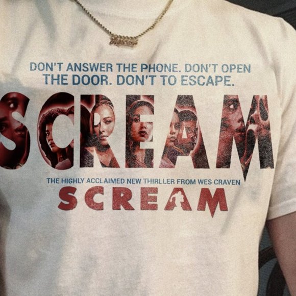 Scream Movie T-shirt, Scream Movie Vintage Shirt,vintage Tshirt T-shirt - Picture 1 of 1